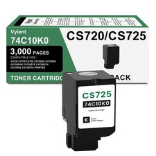 74C10K0 Black Toner Cartridge CS720 CS725 CX725 for CS720 1Pack picture