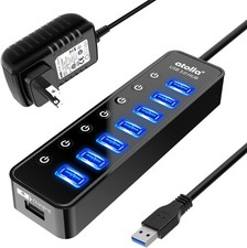 8-Port USB 3.0 Data Hub Splitter, Powered USB 3.0 Hub with 8 Ports picture