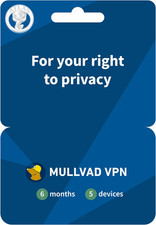 Mullvad VPN | 6 Months for 5 Devices | No-Log Security VPN Service | Protect You picture