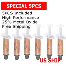 6PCS High Performance Gold Thermal Grease CPU Heatsink Compound Paste Syringe picture