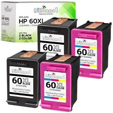 4PK For HP 60XL Ink Black & Color CC641WN CC644WN D2680 F4280 F4480 F2430 F4580  picture