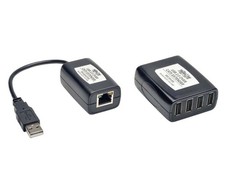 TRIPP LITE 4PORT USB 2.0 OVER CAT5/CAT6 EXTENDER TRANSMITTER & RECEIVER picture