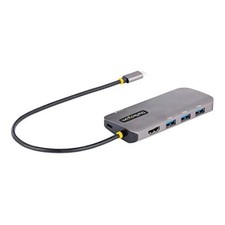 StarTech 6-in-1 USB-C Hub, 4K HDMI HDR10, 3X USB-A 5Gbps, GbE, 100W 6-IN-1 picture