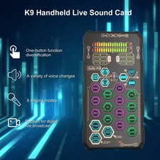 Portable Live Sound Voice Changer device Audio Mixer Sound Card Voice changer picture