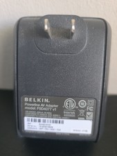 Belkin Powerline AV Adapter F5D4077 V1 Ethernet HomePlug Single Unit picture