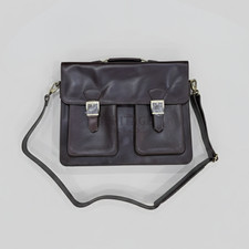 Handmade Leather Laptop Bag Men Briefcase Vintage Messenger Satchel Shoulder Bag picture