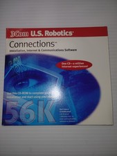 3Com U.S. Robotics Connections 56K Software on vintage CD picture
