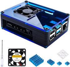 Case for Raspberry Pi 4 Model B 4Gb with Fan Cooling 4Pcs Heatsinks picture