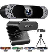 DEPSTECH 4K Webcam, DW49 HD 8MP Sony Sensor Autofocus Webcam with Microphone picture