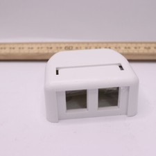Legrand Mounting Box for High Density Jack Module White 404HDJ2-88 picture