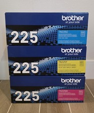 Brother CMY TN-225C, TN-225M, & TN-225Y High Yield Toner - Genuine OEM, SEALED picture