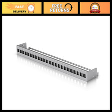 24-Port Blank Keystone Patch Panel for Network Cabling, Easy Installation, Durab picture