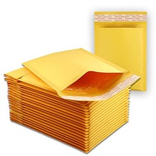  10 Size #0000 4x6 Small Kraft Bubble Mailers Self Sealing Bulk Padded  picture
