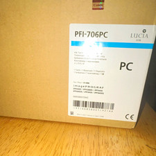 Canon PFI-706PC Photo Cyan Genuine LUCIA Ink Tank Cartridge 6685B001AA picture