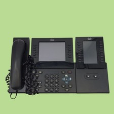 Cisco CP-9971 VoIP Business Phone with Key Expansion Module CP-CKEM-C #MP5420 picture