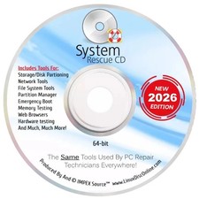 System Rescue CD PC Computer Diagnostic Maintenance Repair Data Recovery Boot CD picture