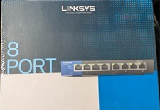 Linksys 8 Port Unmanaged Switch Model# LGS108 SEALED picture