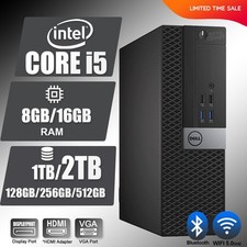DELL Desktop Computer PC i5, up to 64GB RAM 16TB SSD/HDD, Windows, WIFI, DVD-RW picture