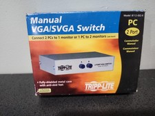  2 Port Manual VGA SVGA Switch Tripp-Lite B112-002-R  S-965 picture