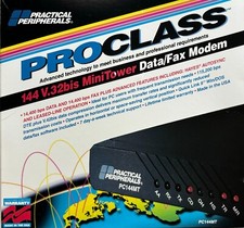 Practical Peripherals Pro Class V.32bis Mini Tower Data/Fax Modem PC144MT picture