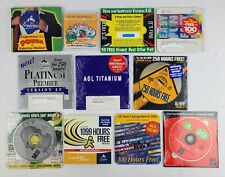 Vintage PC AOL AMERICA ONLINE, COMPUSERVE, JUNO Internet Install Disks, Floppy picture