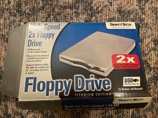 SmartDisk External USB Powered Floppy Disk Drive Titanium Edition Windows or Mac picture