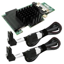 Intel PBA G35316-610 Dual-Port Integrated RAID Module + 2x G94562-001 SAS Cables picture