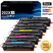 5 Pack CF500X Toner For HP 202X Color LaserJet Pro M281cdw M281fdw M254nw 202A picture