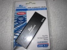 New Kingwin KM-U3NGFF-NVE SuperSpeed USB 3.1 to NGFF M.2 NVMe SSD Enclosure picture