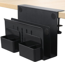 MAXECHO Desk Side Storage, under Desk Laptop Mount, Table Side Hanging File Orga picture