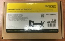 1 x  Opened Box StarTech Wall-Mount Monitor Arm - Dual Swivel #ARMWALLDS picture