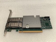 Supermicro AOC-S100GC-i2C Rev 1.02 100GbE 2-Port PCIe 4.0 x16 Low Profile Card picture
