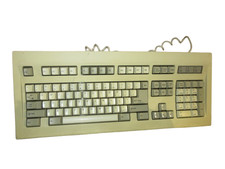 Mitsumi KPQ-E99YC Mechanical Keyboard 5-Pin DIN Vintage 1980s 80s picture