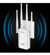 Baetaey WiFi Repeater 300Mbps WiFi Range Extender Model CR - WR304S White picture