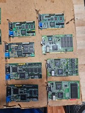 Lot 8x Clean Vintage Retro PCI Video Graphics Cards 386 486 ATI Mach32 64 Matrox picture