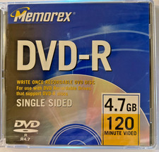 (Lot of 2) Memorex DVD-R 4.7GB 120Min 4x NEW SEALED picture