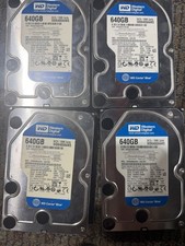 Lot of 4 640GB WD Western Digital 3.5”  desktop SATA hard drives WD6400AAKS picture