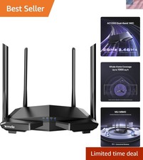 Tenda AC1200 Smart Router: Fast, Dual Band WiFi with 4 Ethernet Ports & App picture