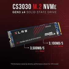 PNY XLR8 CS3030 2TB M.2 NVMe Internal SSD (M280CS3030-2TB-RB) picture