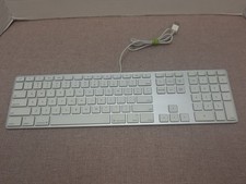 Apple A1243 Ultrathin Slim Wired Aluminum Keyboard 2x USB Ports Pre-Owned  picture