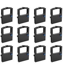 12 Pack Compatible Ribbon Replacement Okidata 52102001 Microline 320 321 Black picture