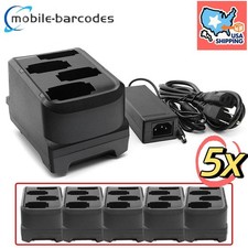 5pcs 4-Slot Battery Charger Cradle Kit For Zebra MC9300 MC930B MC930P 12V/4.16A picture
