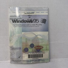 Microsoft Introducing Windows 95 (For Distribution With A New PC) CD-ROM Unused picture