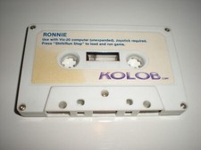 Ronnie (Reagan) extremely rare game for Commodore Vic-20 similar to PacMan. Tape picture