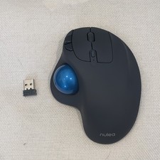 Nulea M501 Wireless Trackball Mouse W/ Bluetooth Dongle Connector Tested Working picture