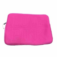 Victoria's Secret PINK LOVE  Padded Laptop Case Bag sleeve FITS 17” NWT picture