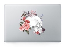 Flowers Skull Laptop Apple Sticker Viny Decal Macbook Air/Pro/Retina 13