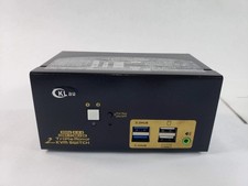 CKLau 2 Port USB 3.0 HDMI KVM Switch Triple Monitor with Cables Support EDID HDR picture
