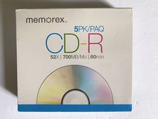 New Sealed Memorex 5pk/5 Pack CD-R 52x/ 700MB/Mo 80min picture