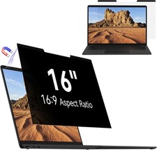 Removable Anti Glare Blue Light Filter, 16 inch Magnetic Privacy Screen for Lapt picture